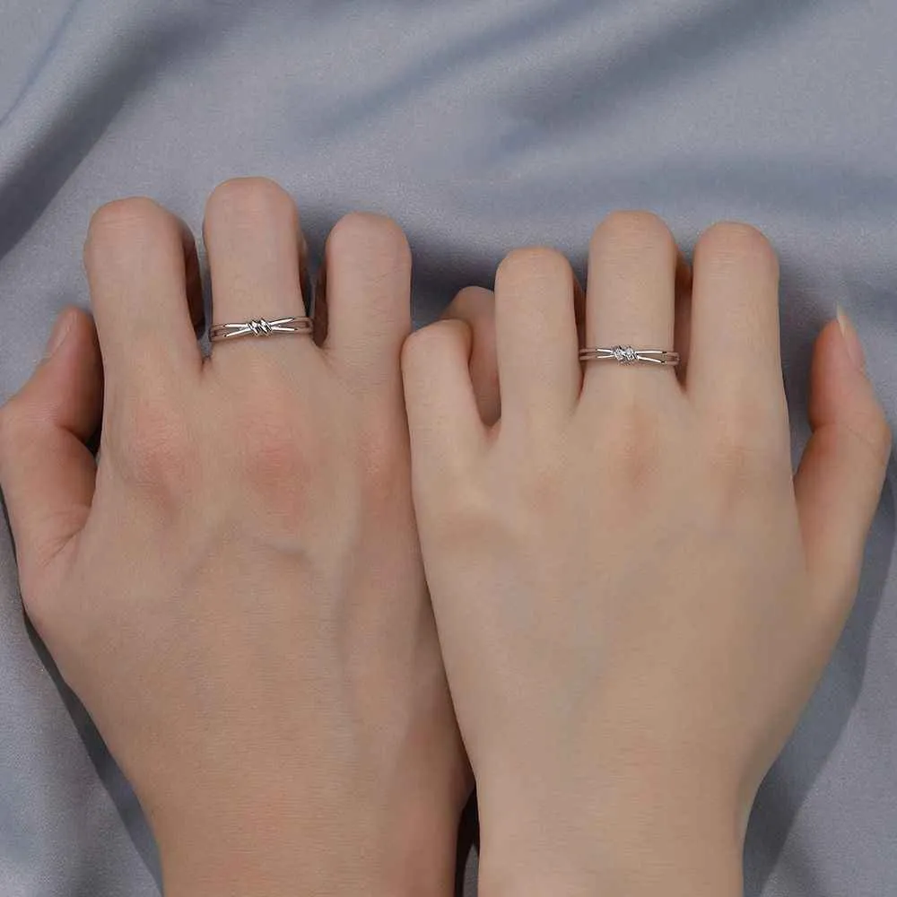 Engagement Rings for Couples - Lover's Knot Ring