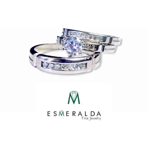 Engagement Triple Set Silver Rings