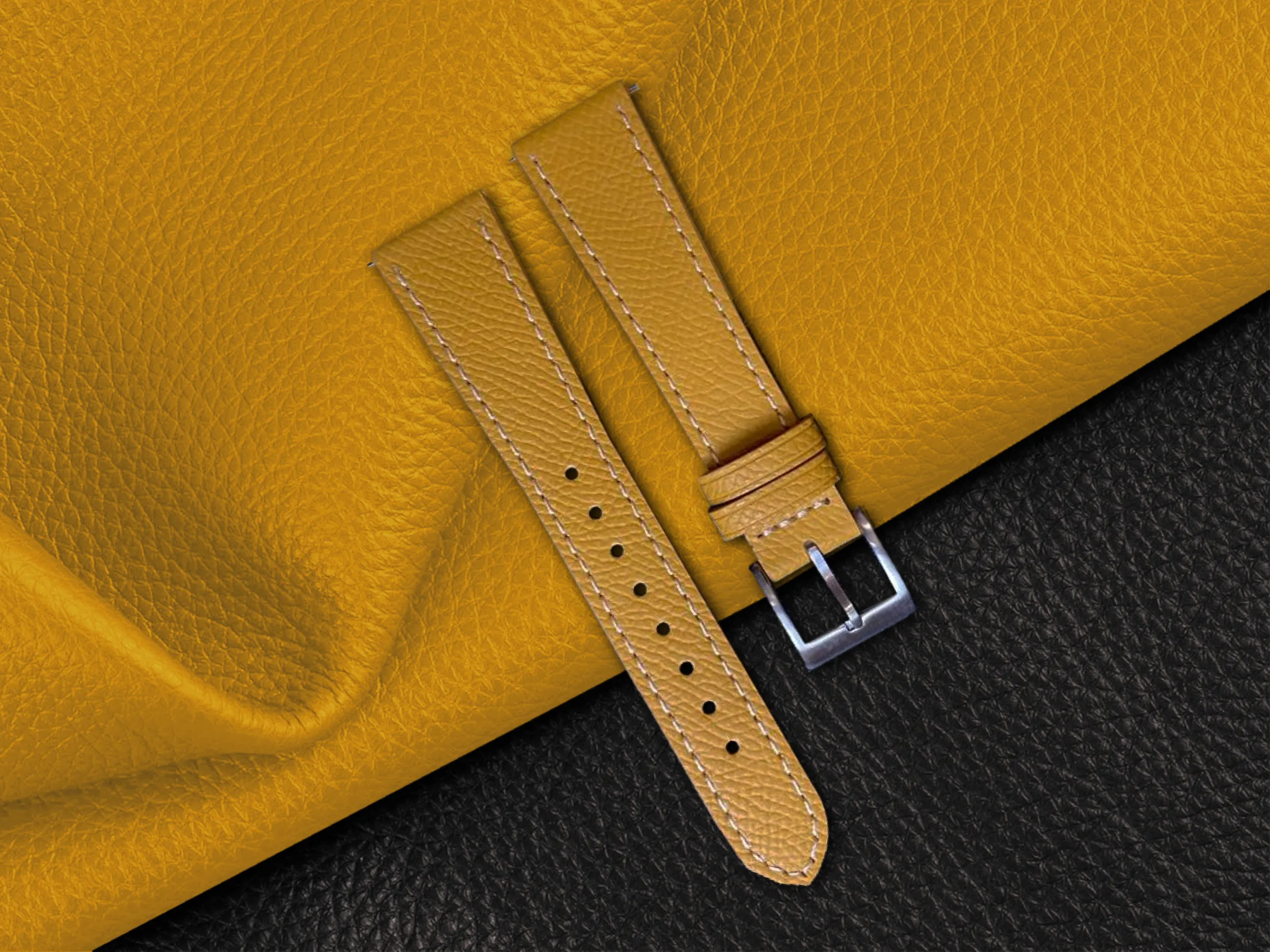 Epsom Leather - Mustard Yellow