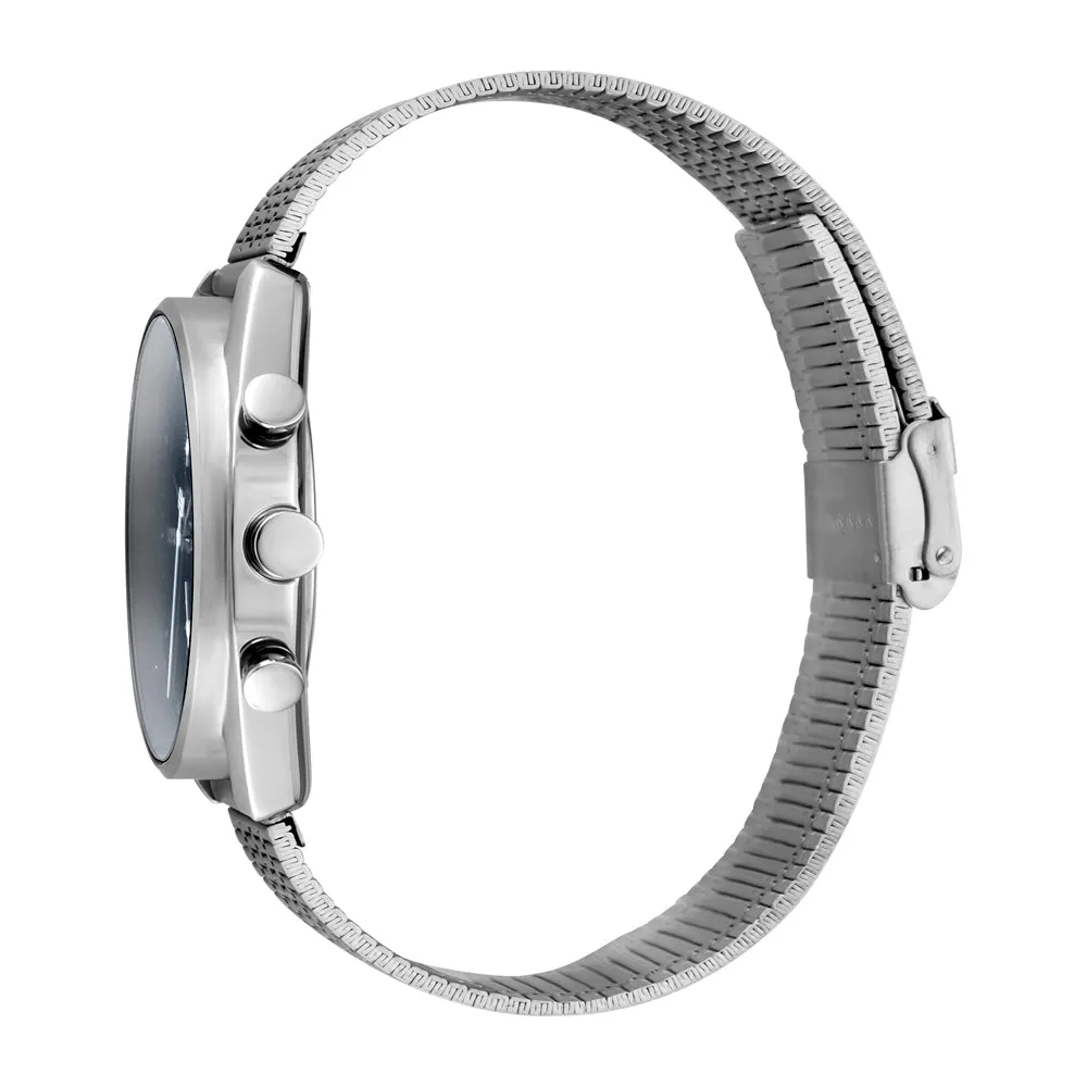 Esprit Men's Stainless Steel Watch With Black Dial & Metal Bracelet
