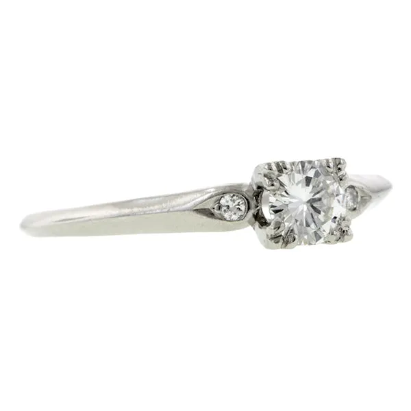 Estate Engagement Ring, RBC 0.26ct