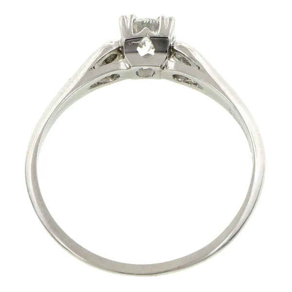 Estate Engagement Ring, RBC 0.26ct