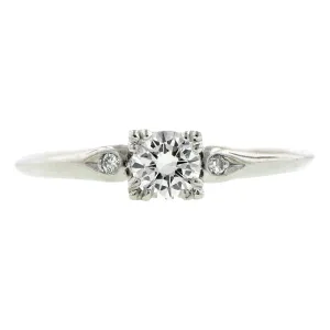 Estate Engagement Ring, RBC 0.26ct