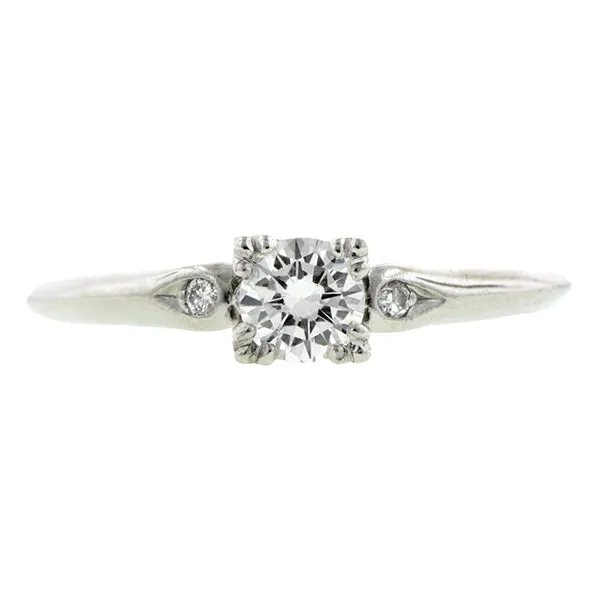 Estate Engagement Ring, RBC 0.26ct