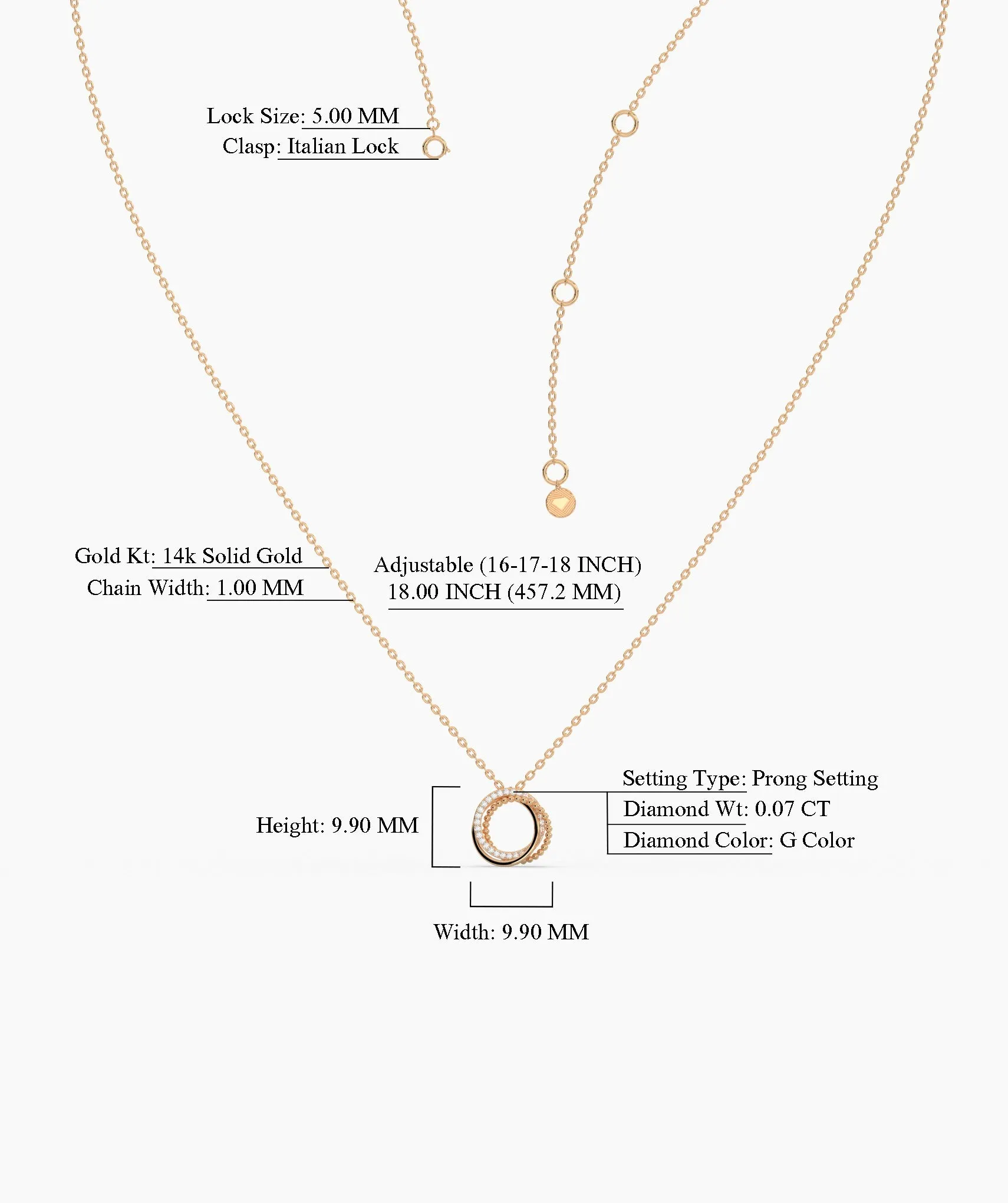 Eternal Circles Diamond Necklace