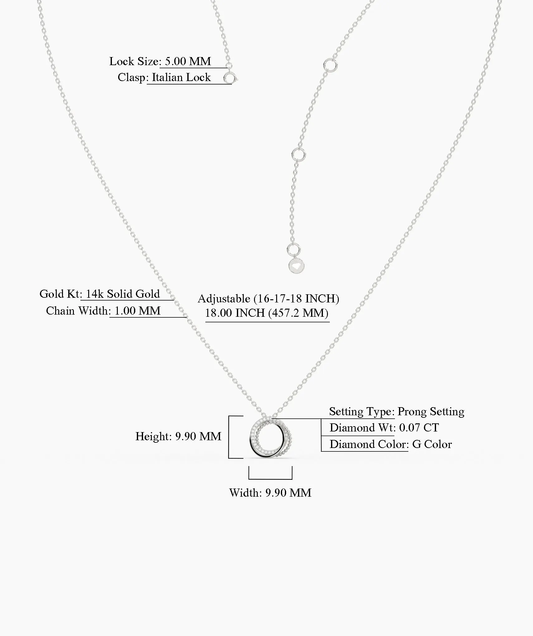 Eternal Circles Diamond Necklace