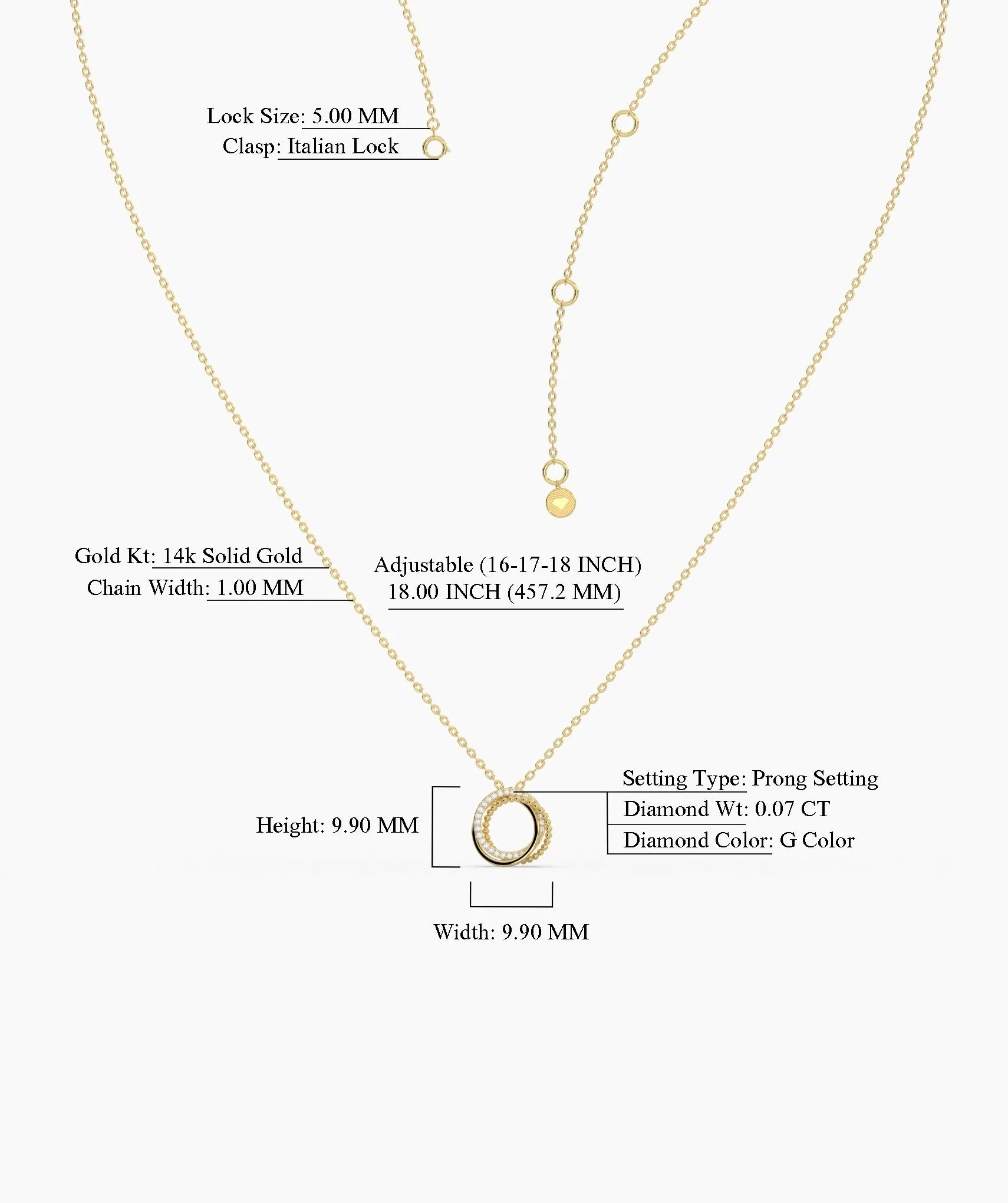 Eternal Circles Diamond Necklace