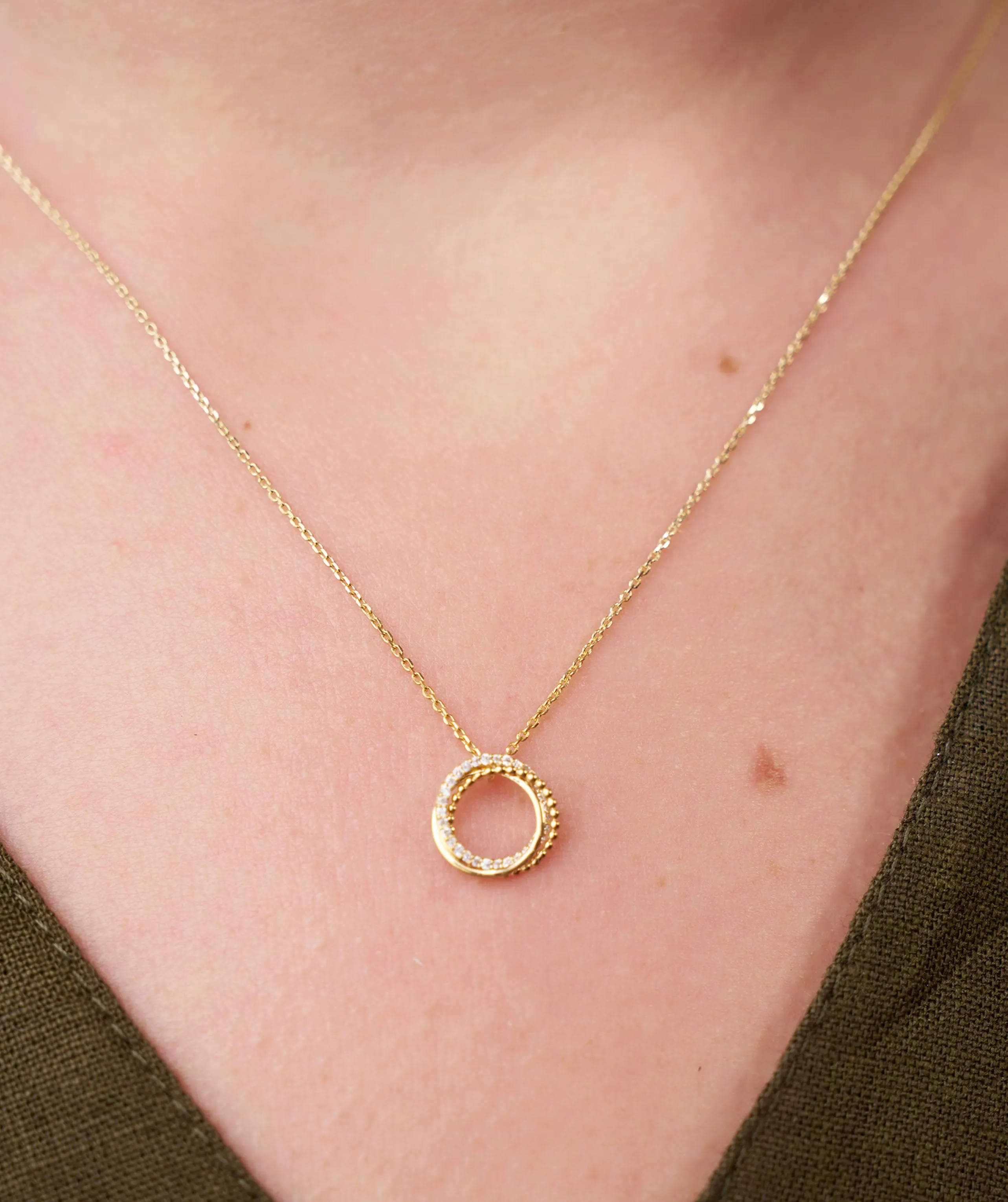 Eternal Circles Diamond Necklace