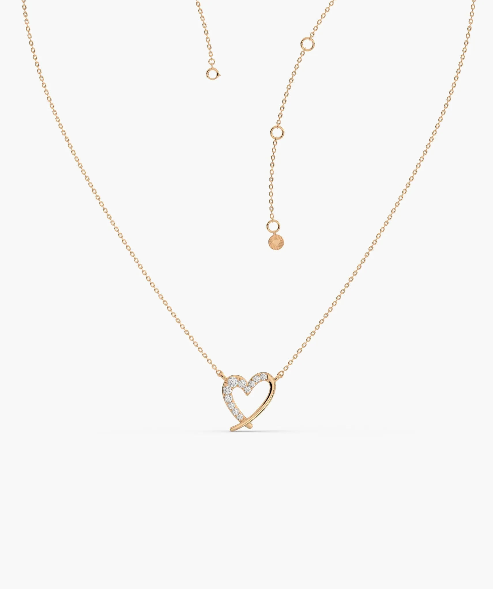 Eternal Embrace 14K Gold Heart Necklace