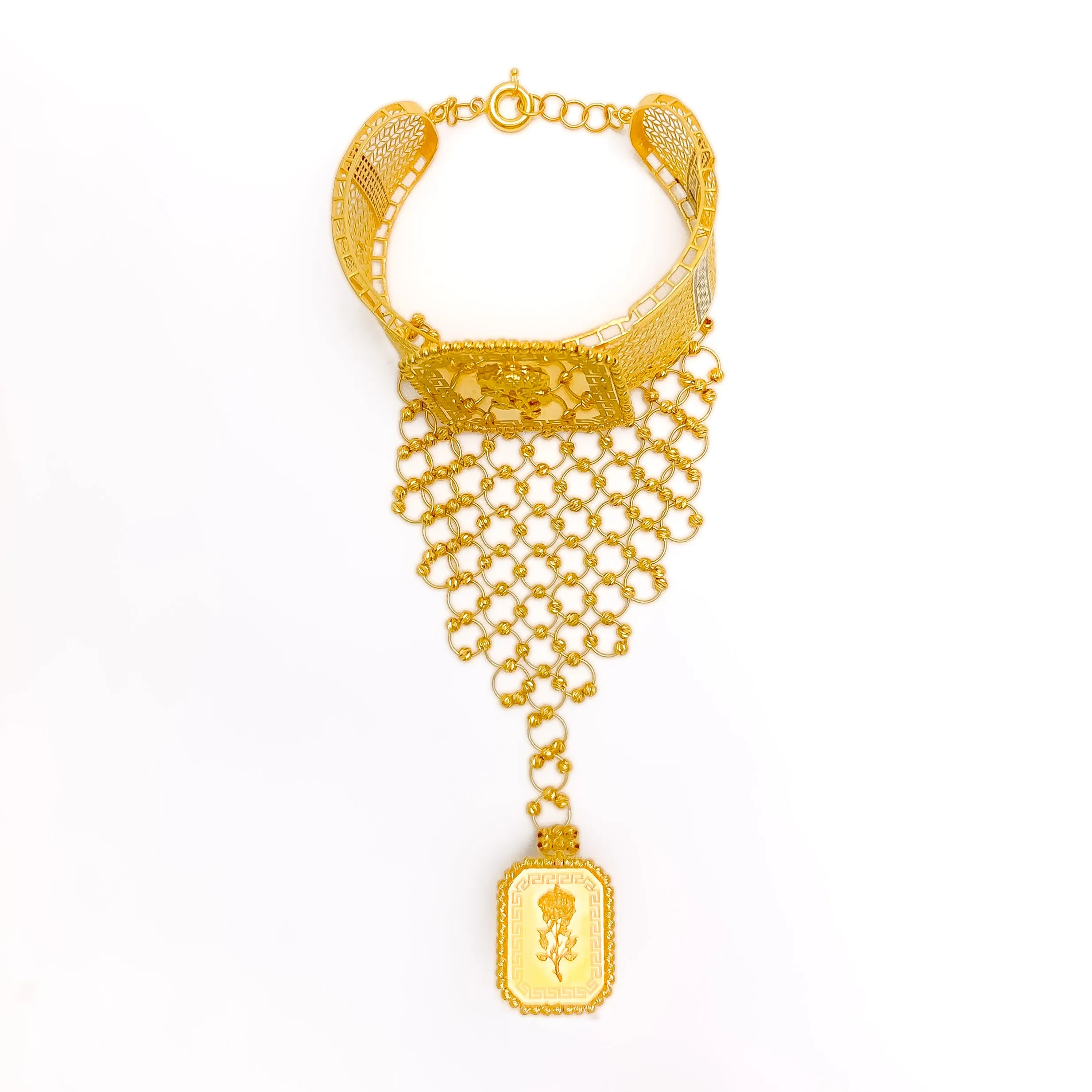 Extravagant Ritzy 21K Gold Panchangala Bangle Bracelet