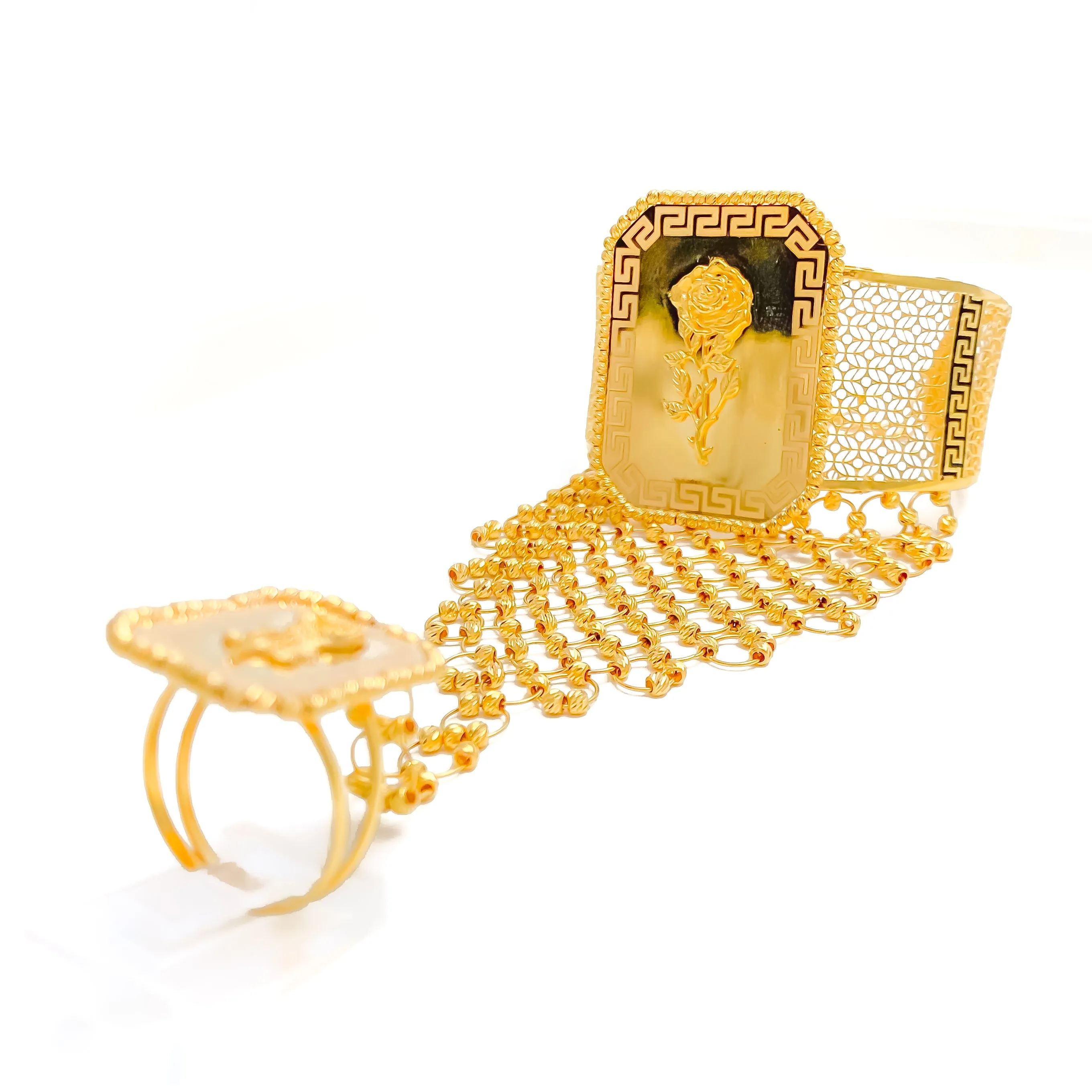 Extravagant Ritzy 21K Gold Panchangala Bangle Bracelet