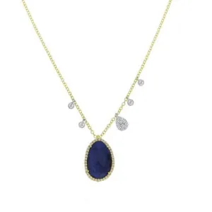 Faceted Blue Sapphire Necklace