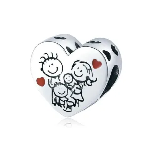 Family Heart Charm