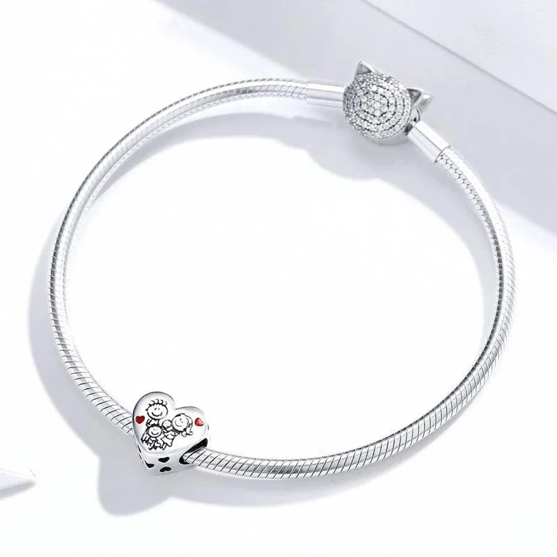 Family Heart Charm