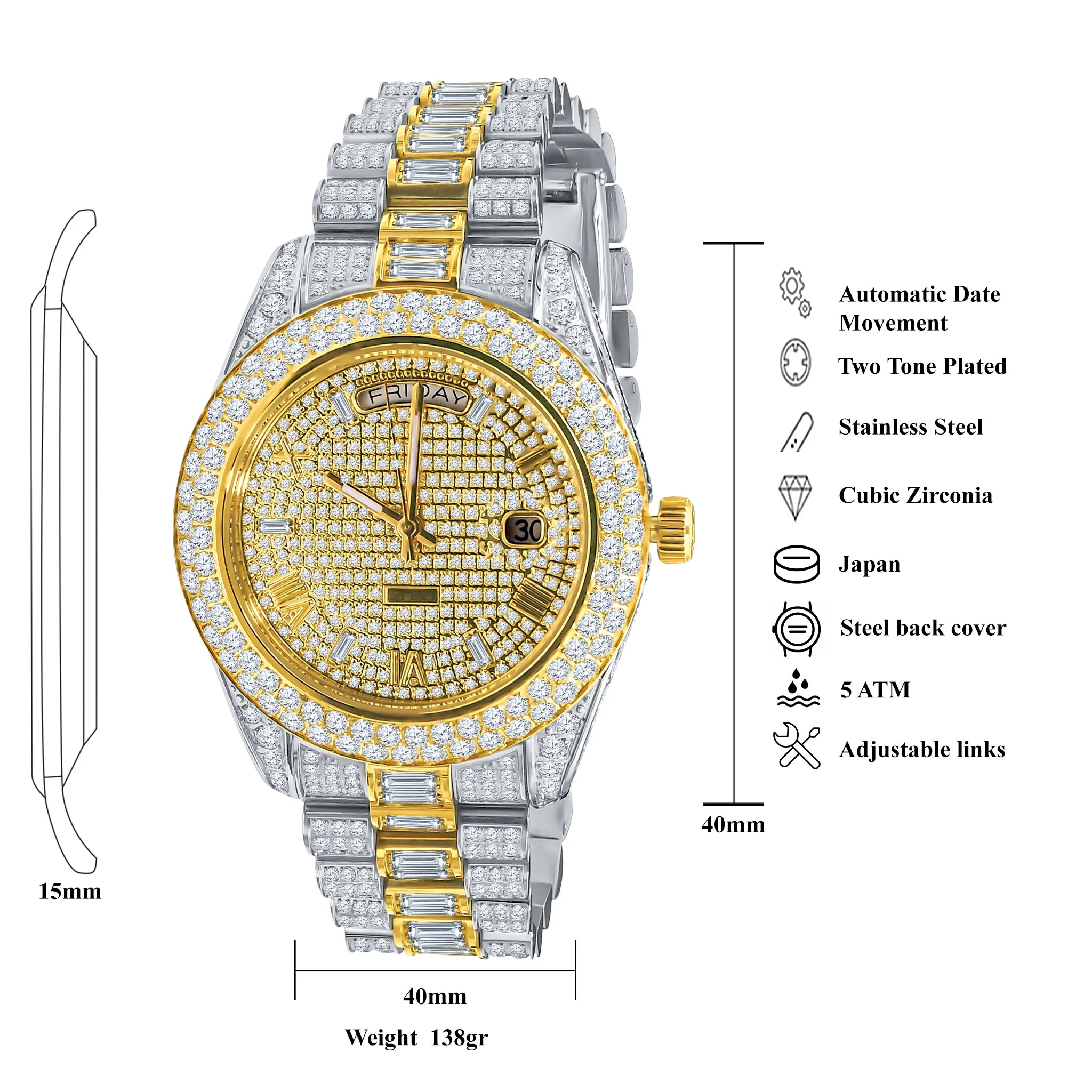 FANCIFUL CRYSTAL WATCH  | 5307642