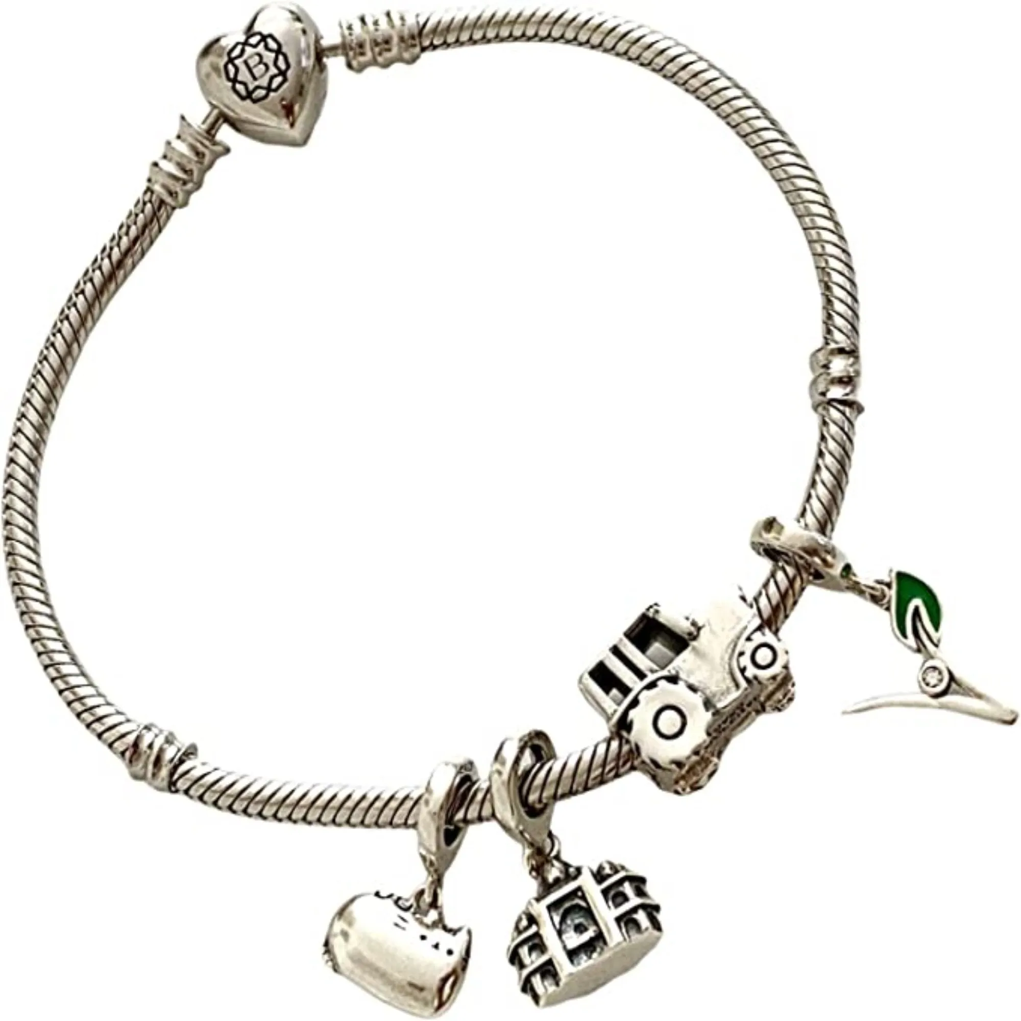 Farm Tractor Bead Charm
