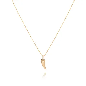 Faru Mini Gold Horn Pendant