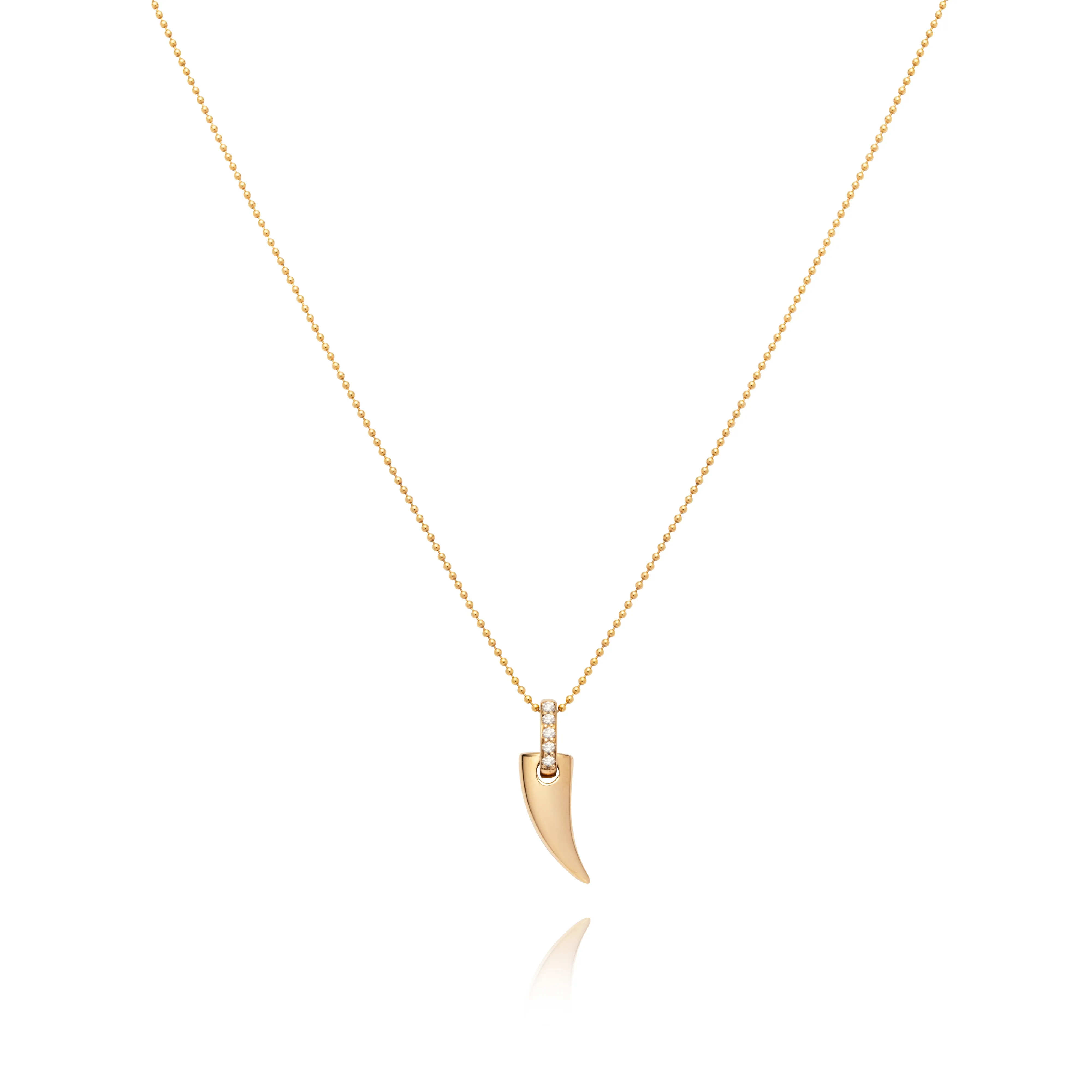 Faru Mini Gold Horn Pendant
