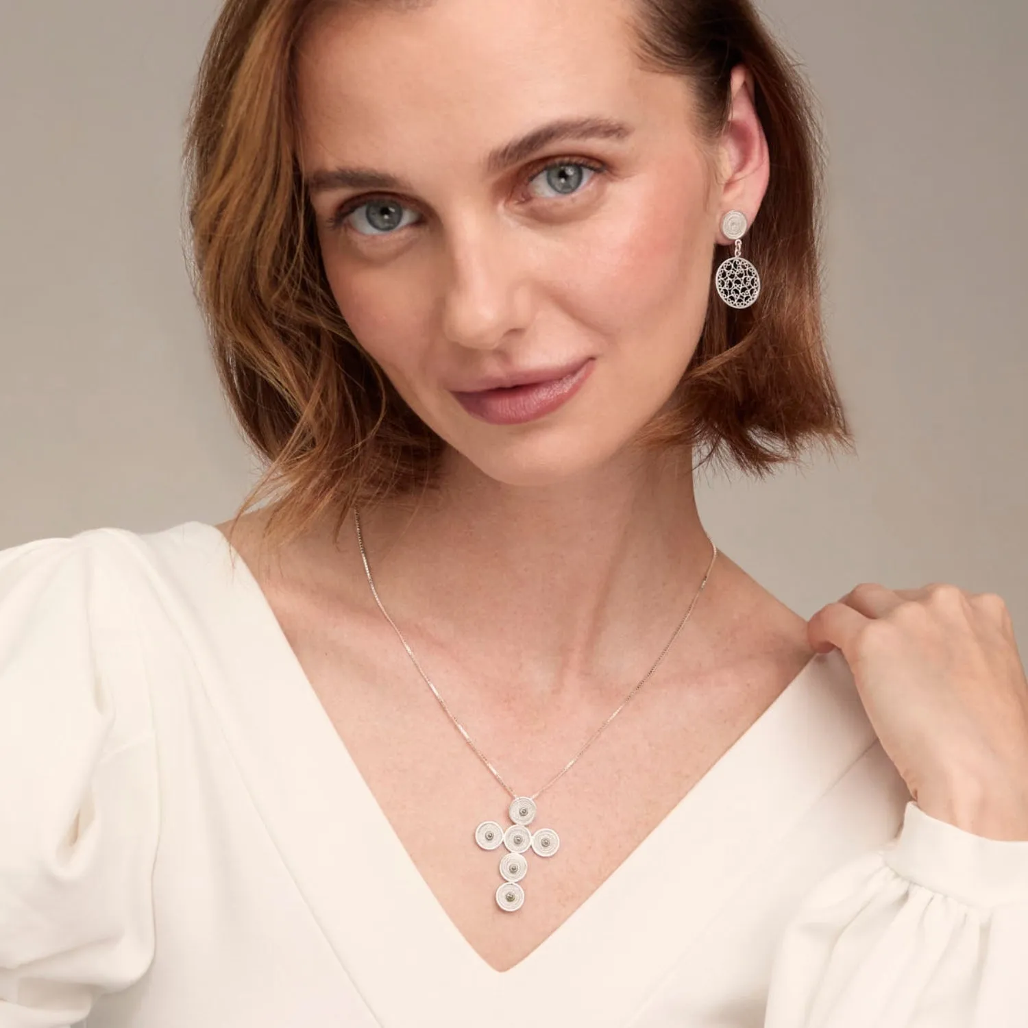 FEITH GOLD CROSS NECKLACE FILIGREE