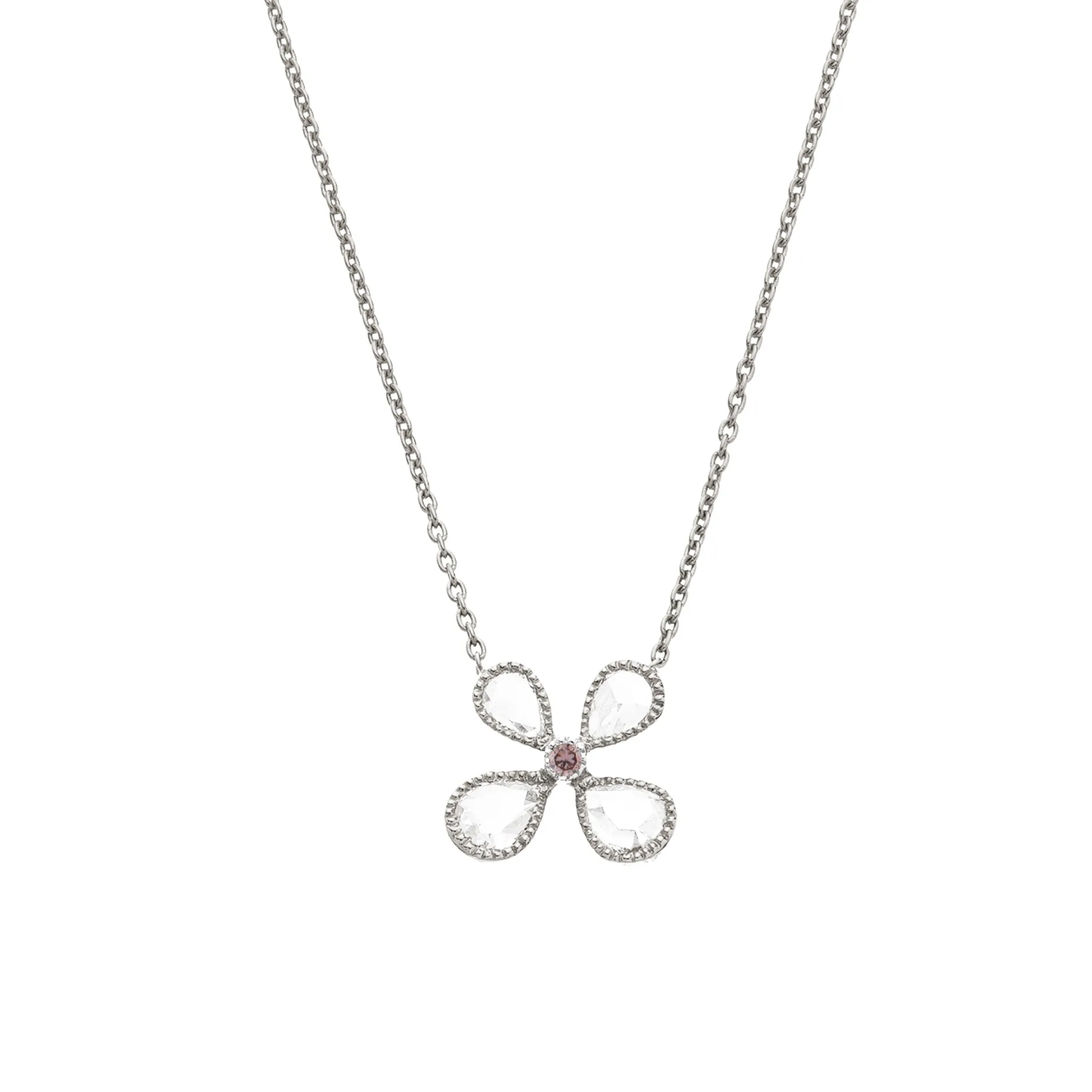 Fine Vine Pink Diamond Necklace
