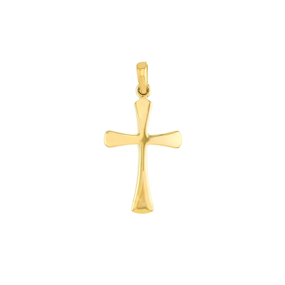 Flared Edge Cross Pendant