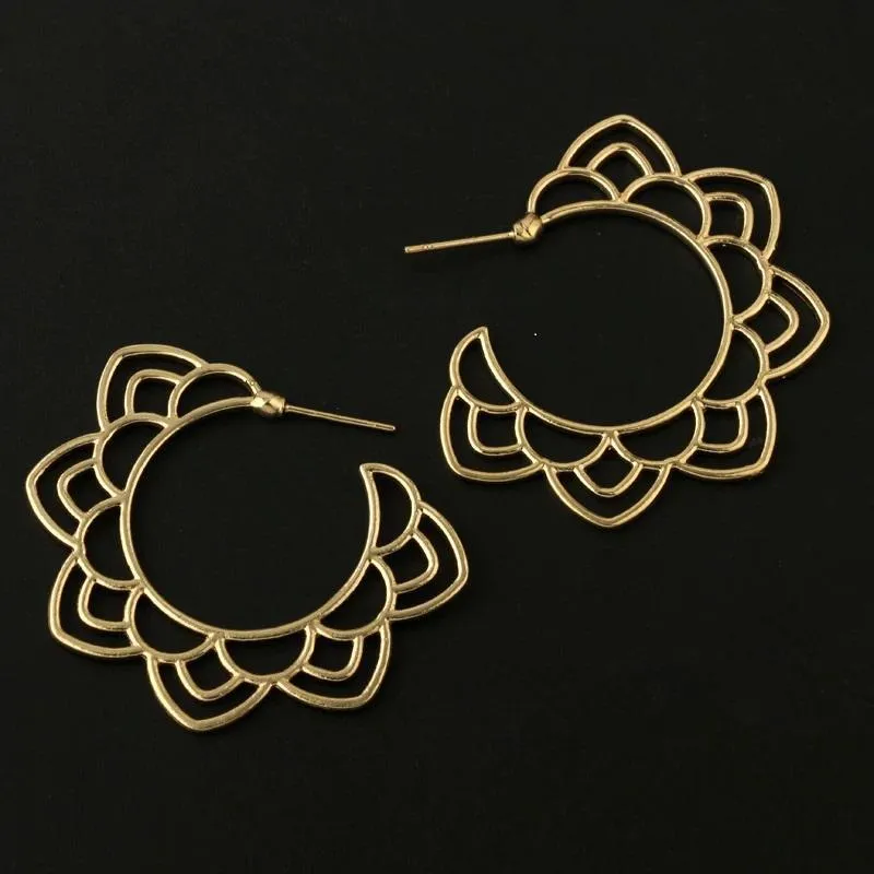 Flora -Gold Earrings