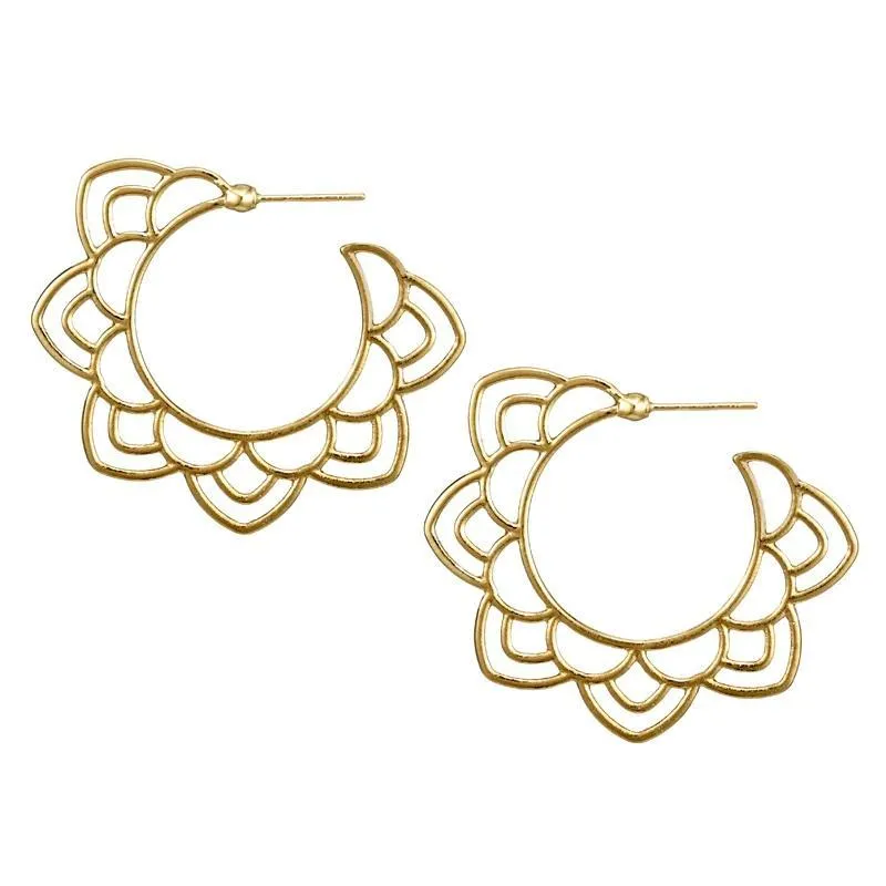 Flora -Gold Earrings