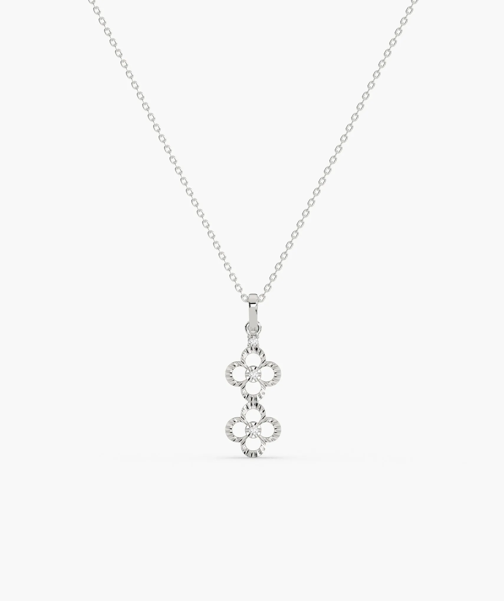 Floral Cascade Gold Necklace