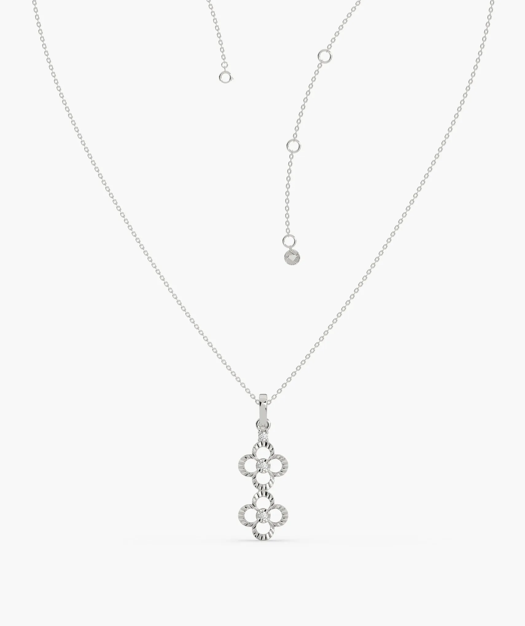 Floral Cascade Gold Necklace