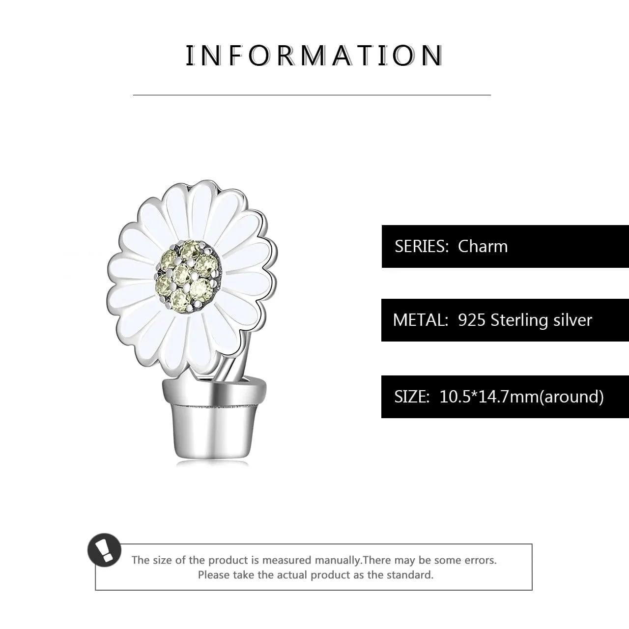 Flower Pot Plant Charm