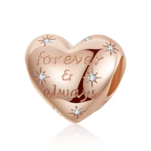 Forever & Always Heart Charm