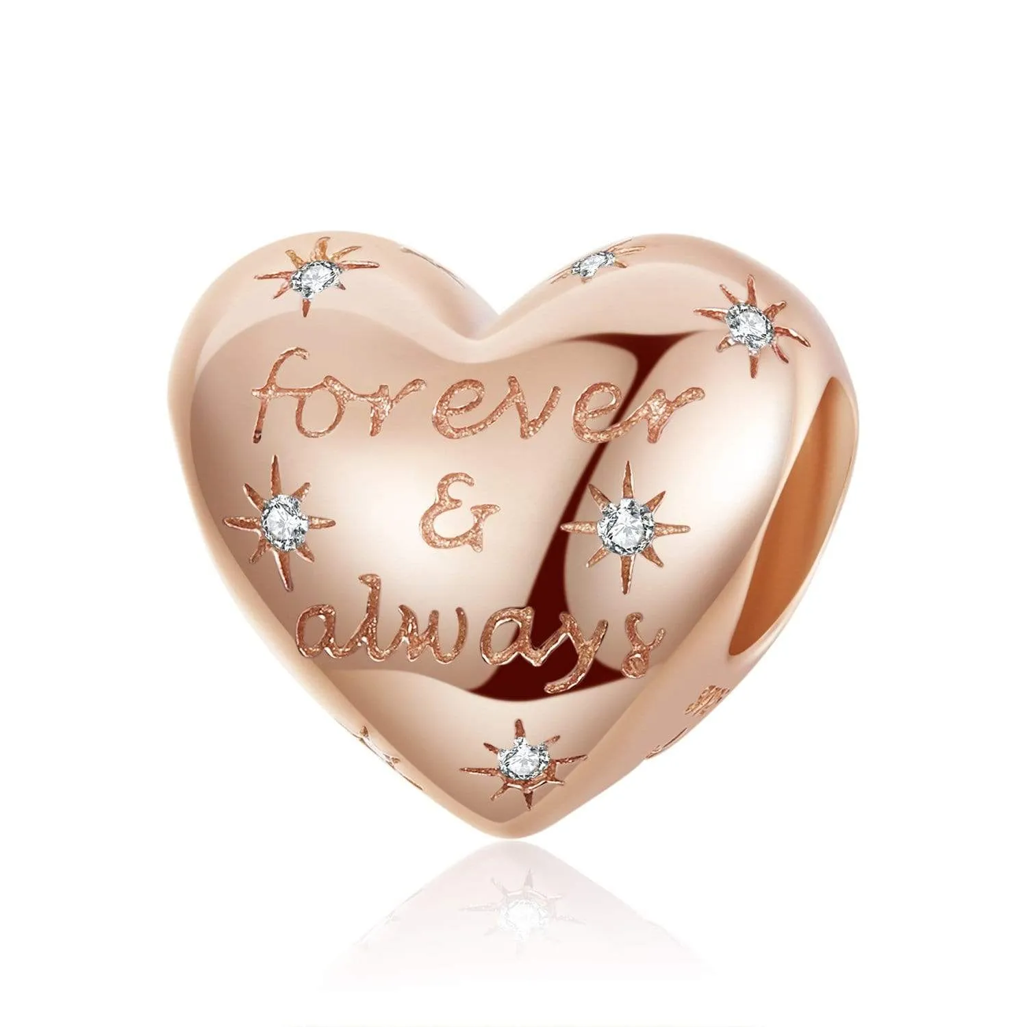 Forever & Always Heart Charm