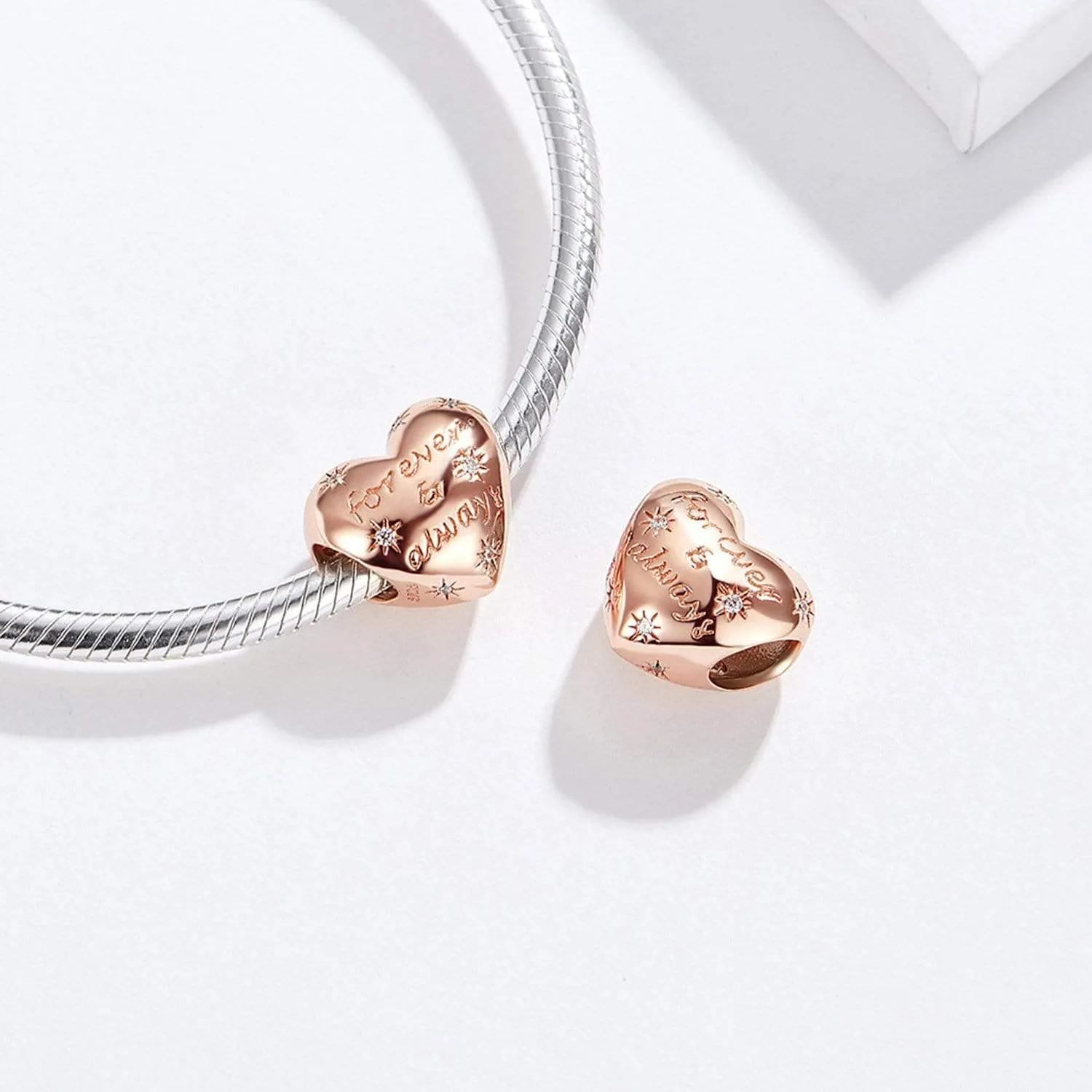 Forever & Always Heart Charm