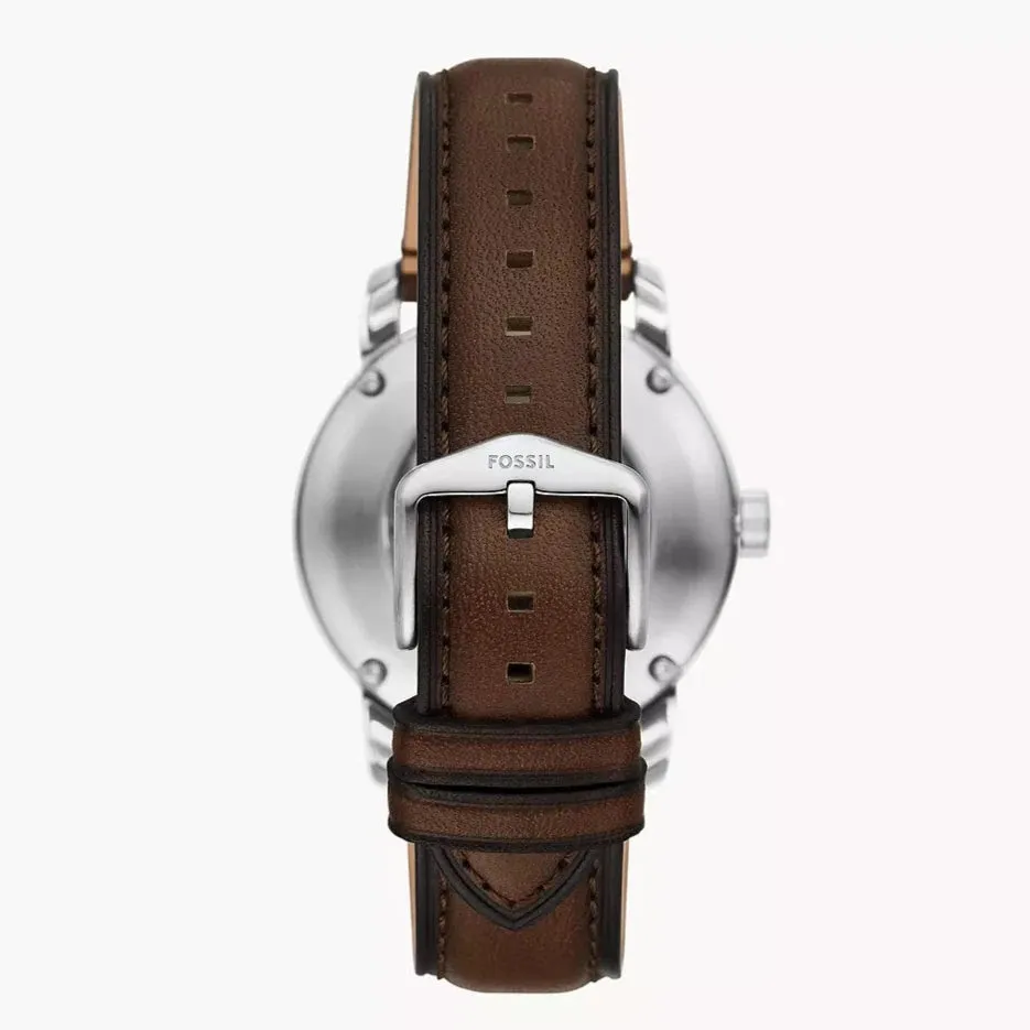 Fossil Heritage Gents Automatic Brown Leather Watch