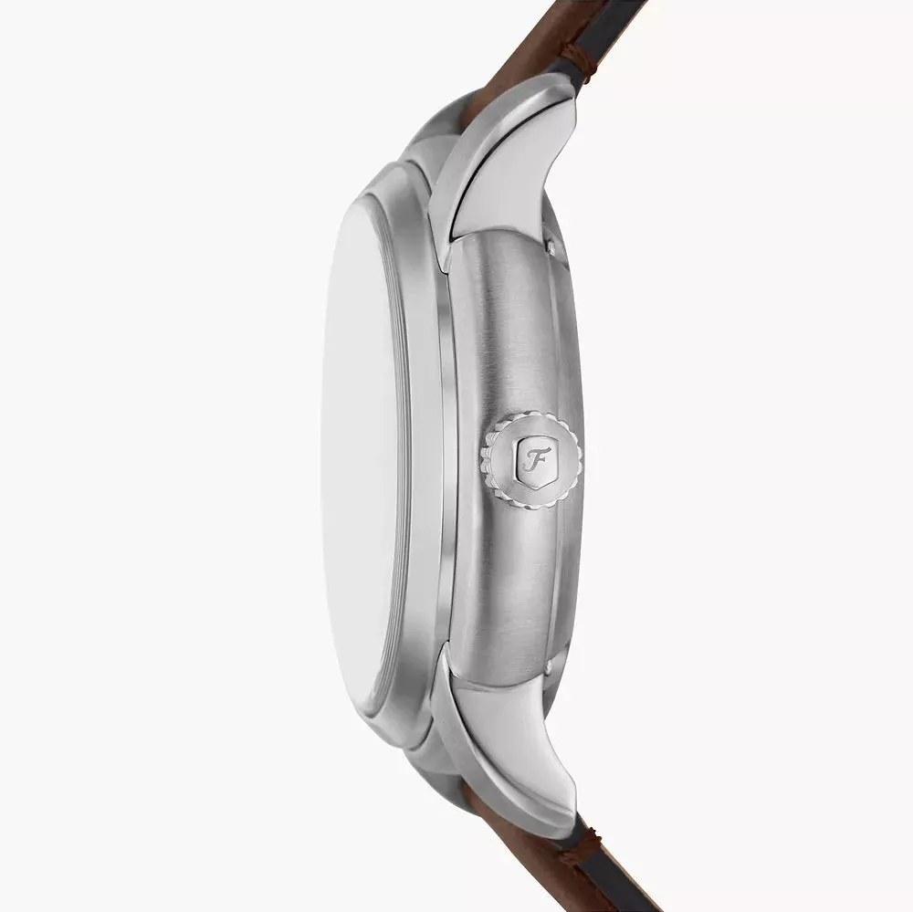 Fossil Heritage Gents Automatic Brown Leather Watch
