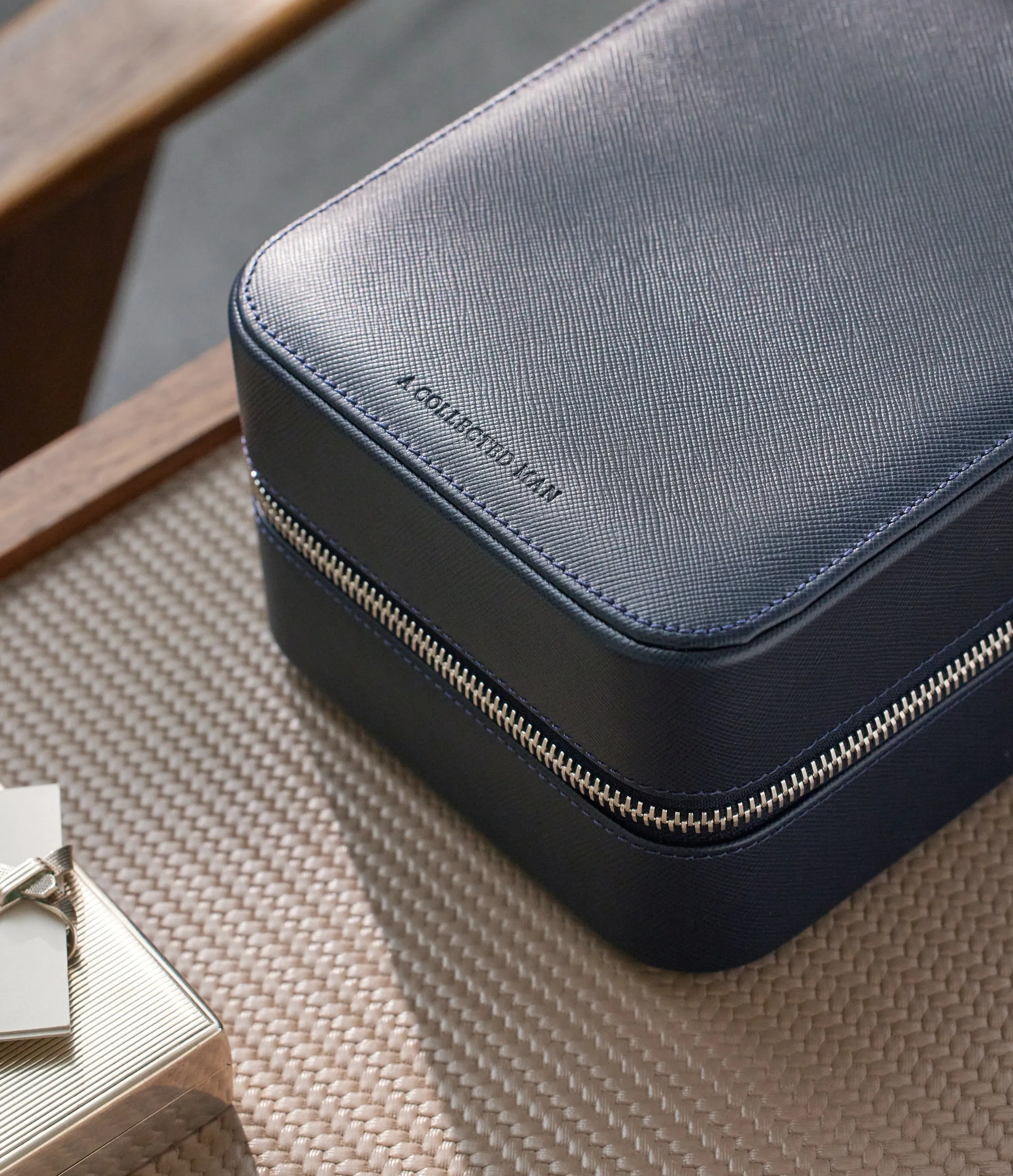 four-watch box, saffiano