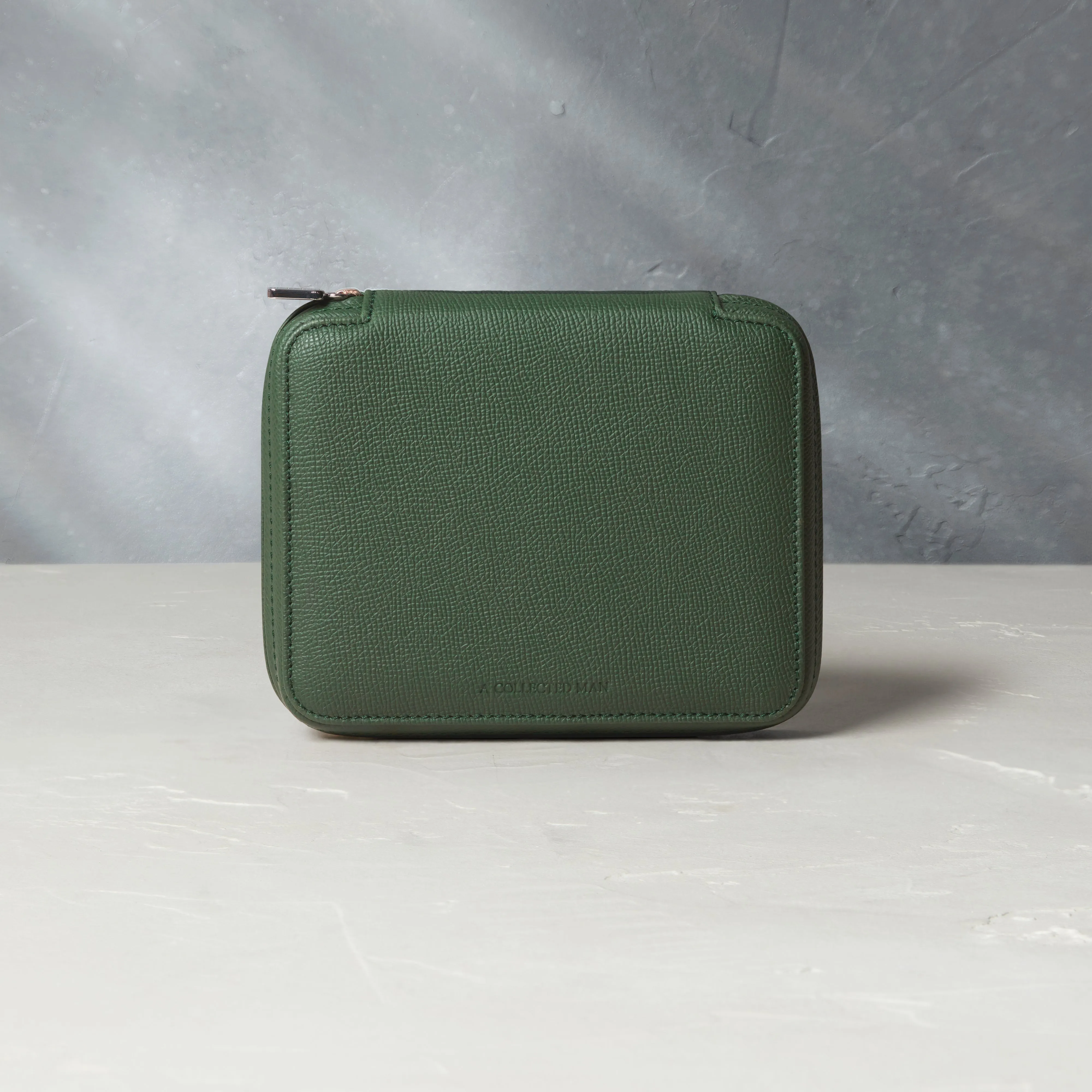 four-watch folio, grained leather