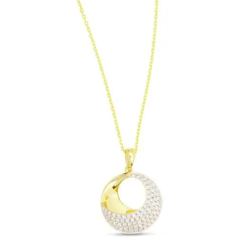 Frederic Sage Venus Collection Diamond Crescent Pendant