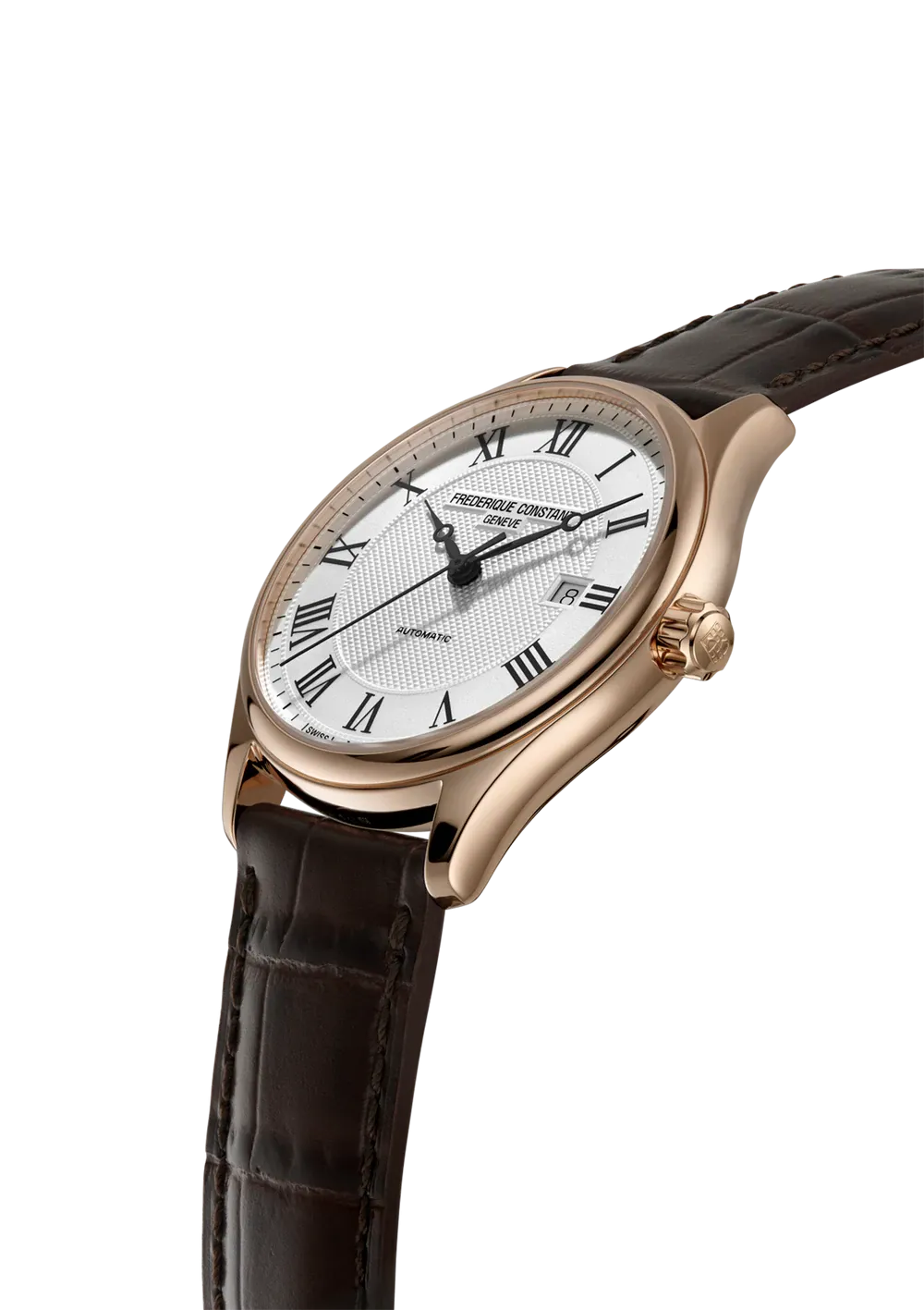 FREDERIQUE CONSTANT CLASSICS INDEX AUTOMATIC SILVER DIAL RG PLATED