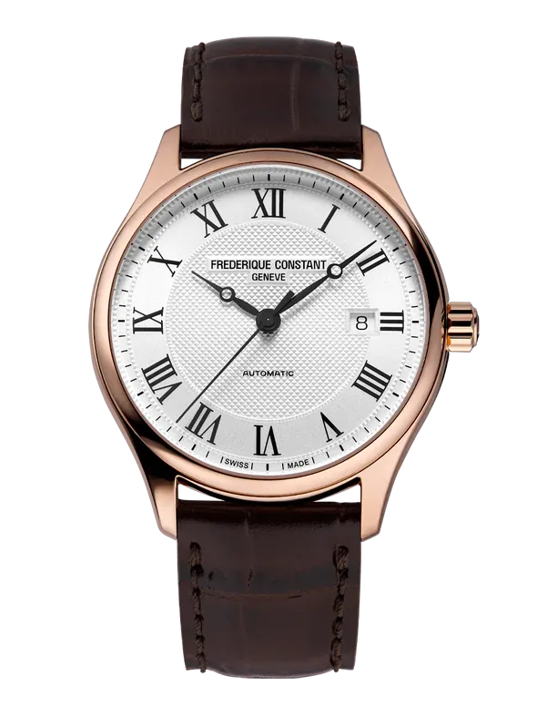 FREDERIQUE CONSTANT CLASSICS INDEX AUTOMATIC SILVER DIAL RG PLATED