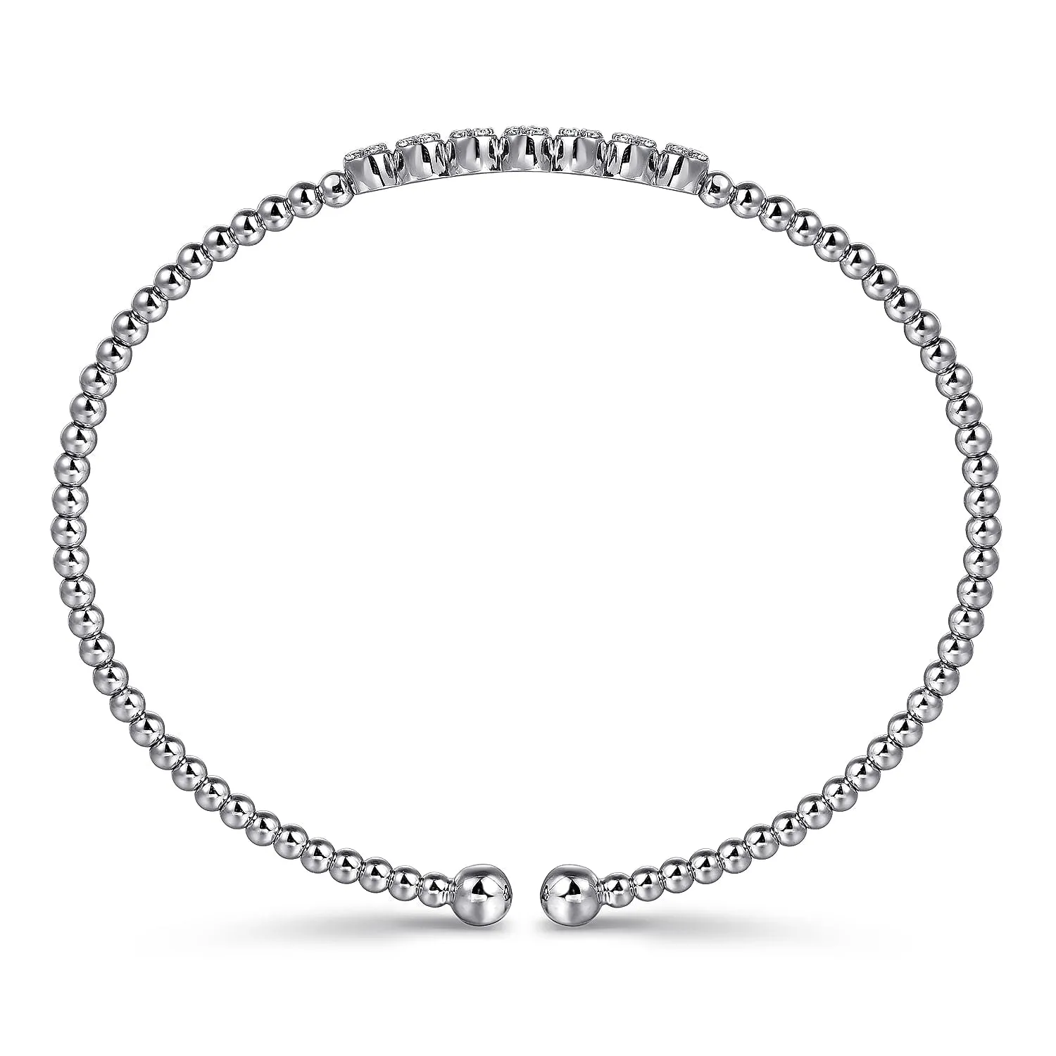 Gabriel & Co. 14K White Gold Diamond Bangle