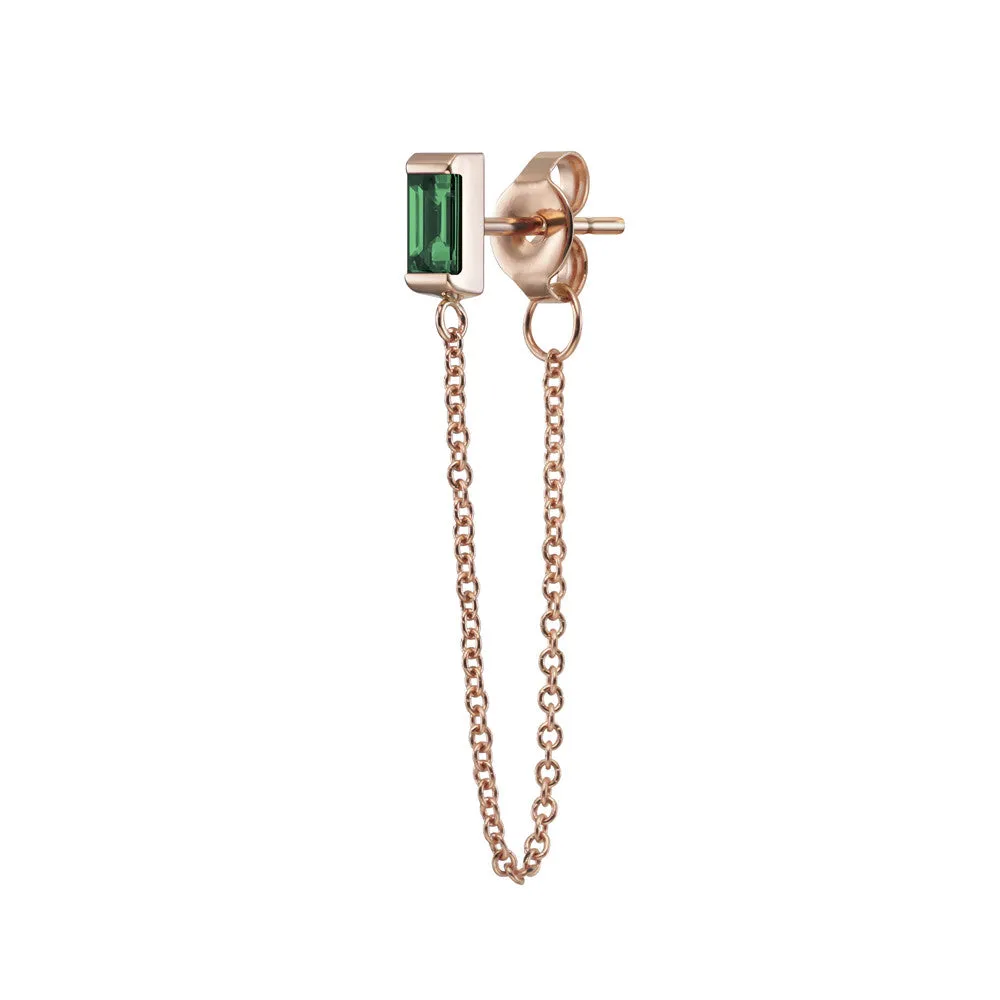 Galana Chain Earrings | Emerald