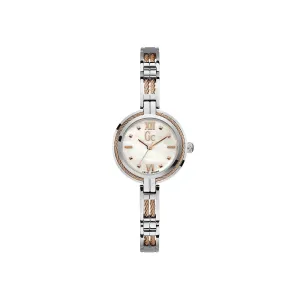Gc Ladies Stainless Steel Watch With MOP Dial & Metal Bracelet