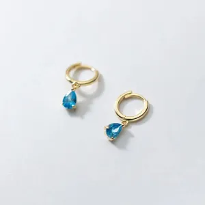 Geometric Diamond Punk Hoop Earrings