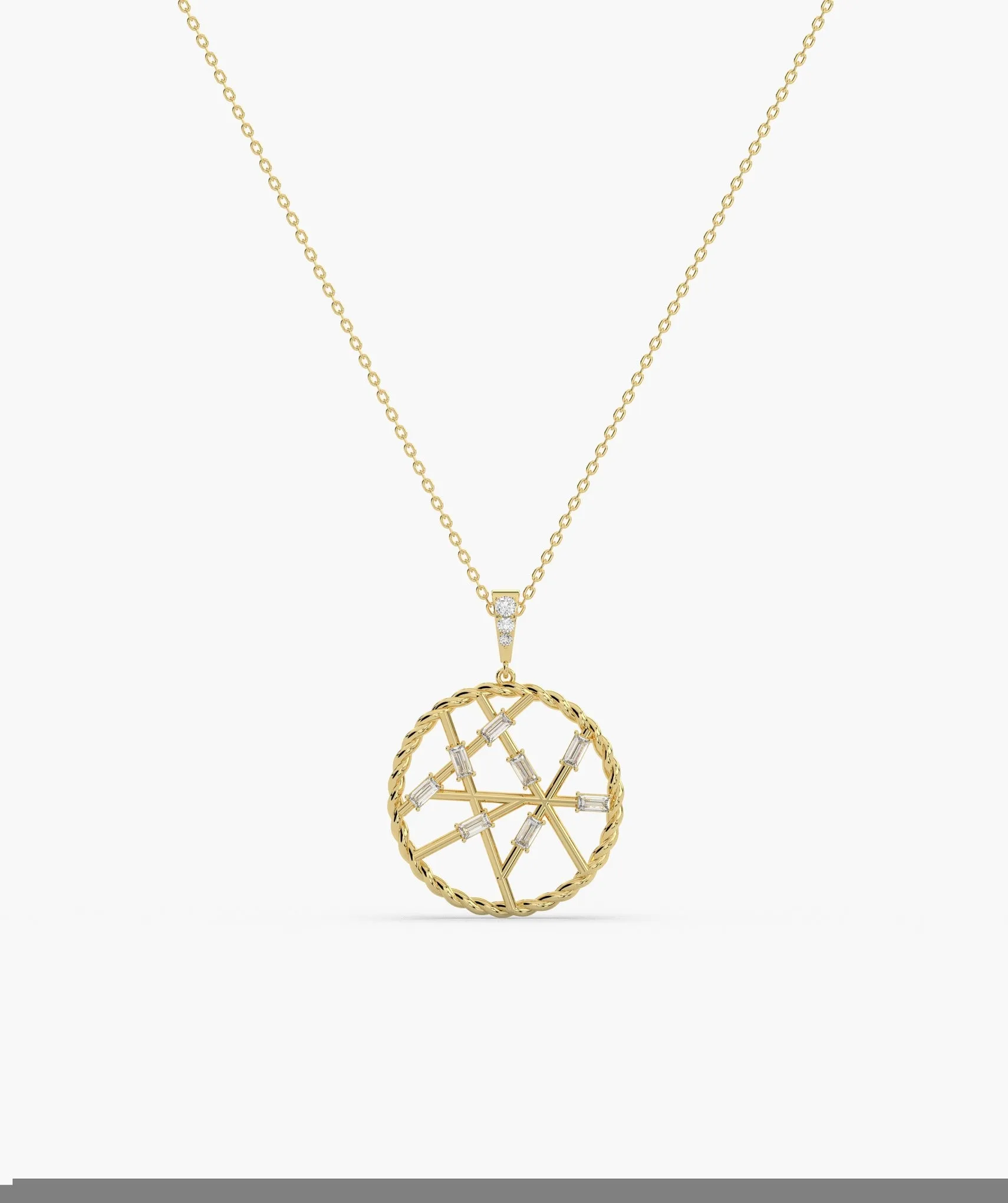 Geometric Globe Pendant Necklace