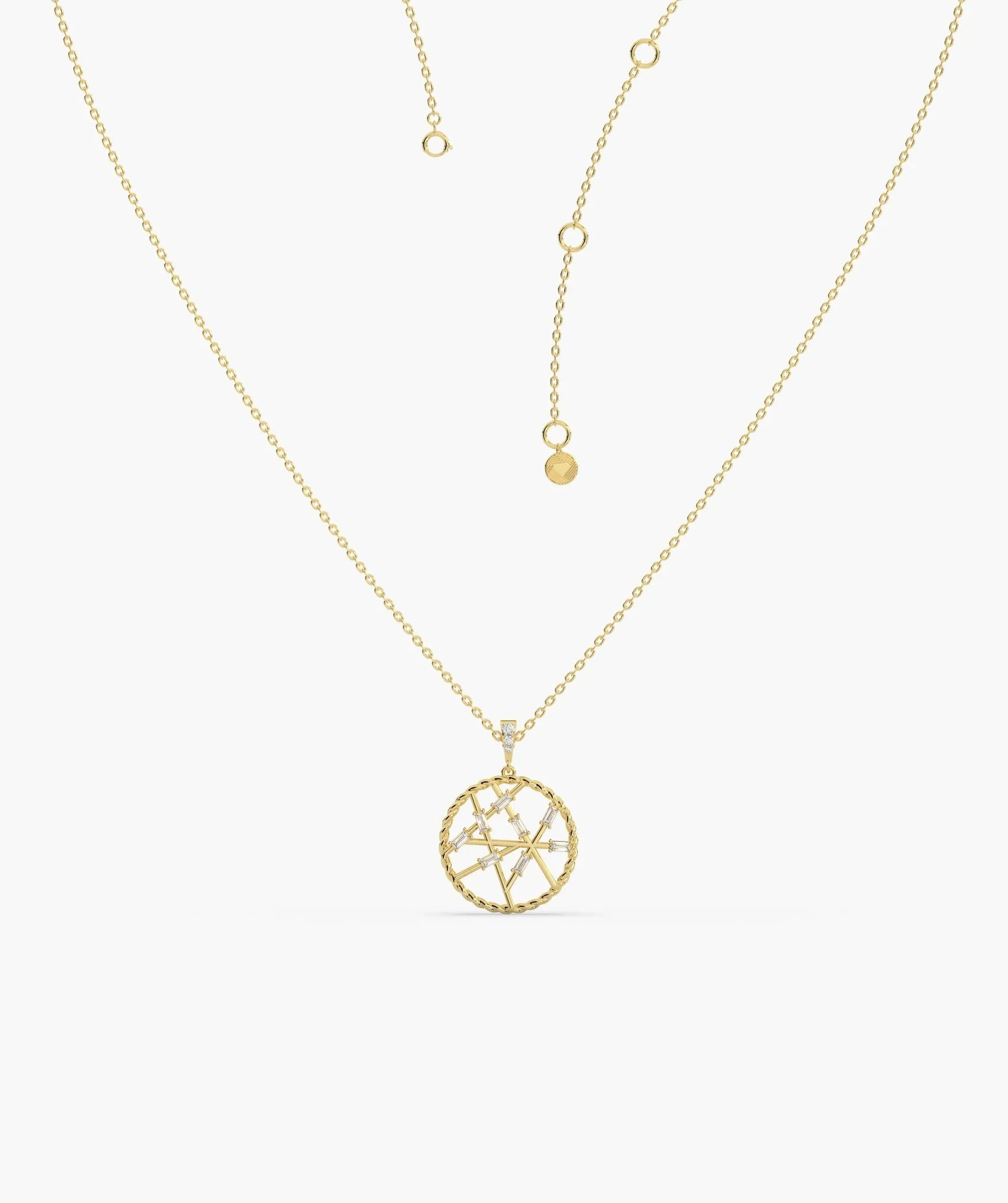Geometric Globe Pendant Necklace