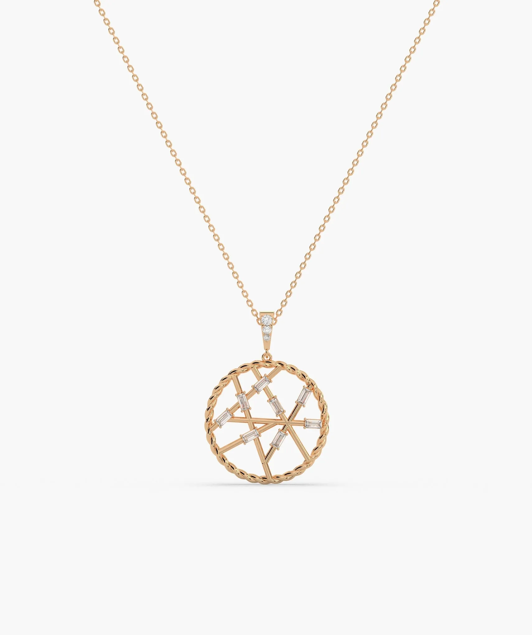 Geometric Globe Pendant Necklace