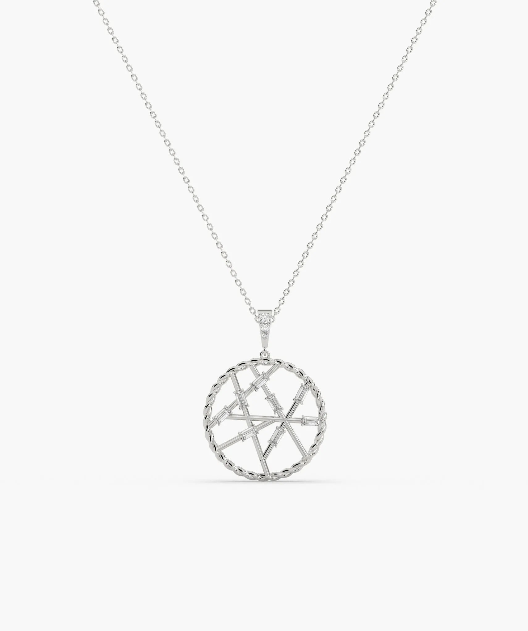 Geometric Globe Pendant Necklace
