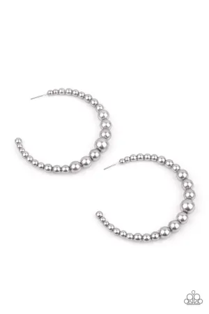 Glamour Graduate Silver Paparazzi Earrings