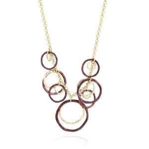 GOLD AND BROWN NECKLACES #SC29829 G/BROWN (KG5)